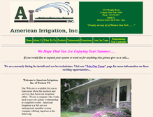 Tablet Screenshot of americanirrigationinc.com